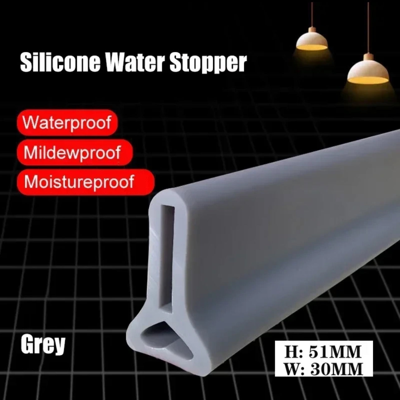 BATHROOM SILICONE WATER STOPPER (60% OFF TODAY!)