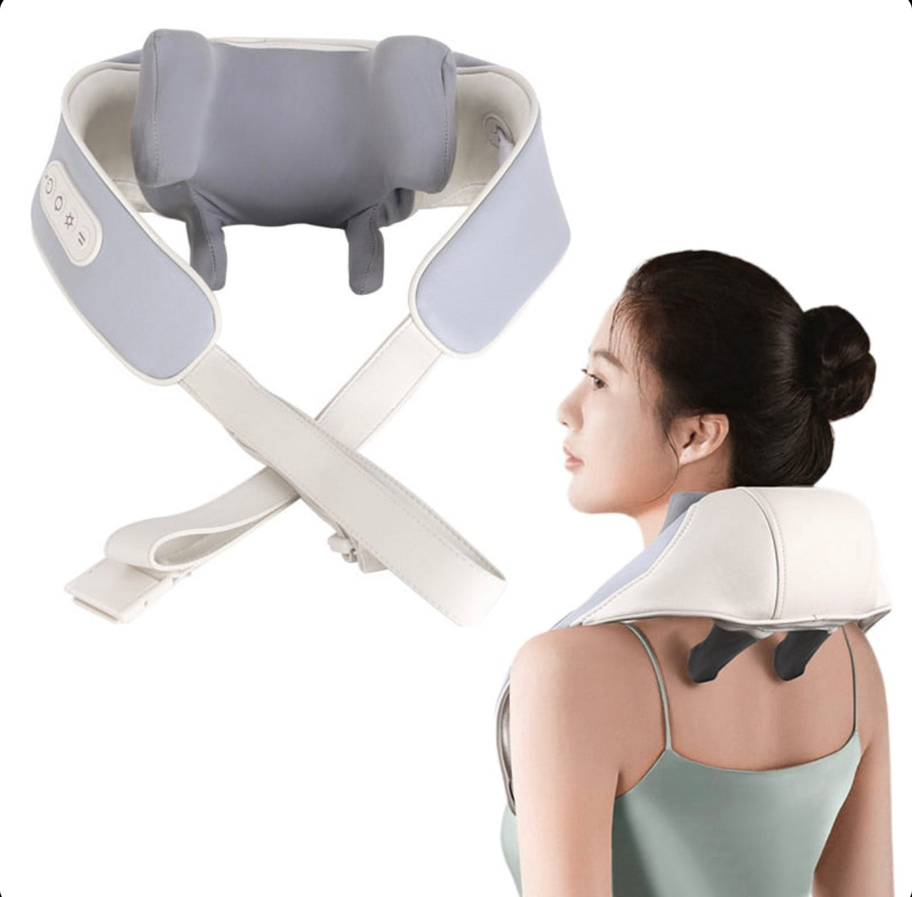 Electric Massage Shawl Neck Shoulder Anti-stress Relaxation Clip Cervical  Relieve Wireless Neck Massager For Pain Relief Care