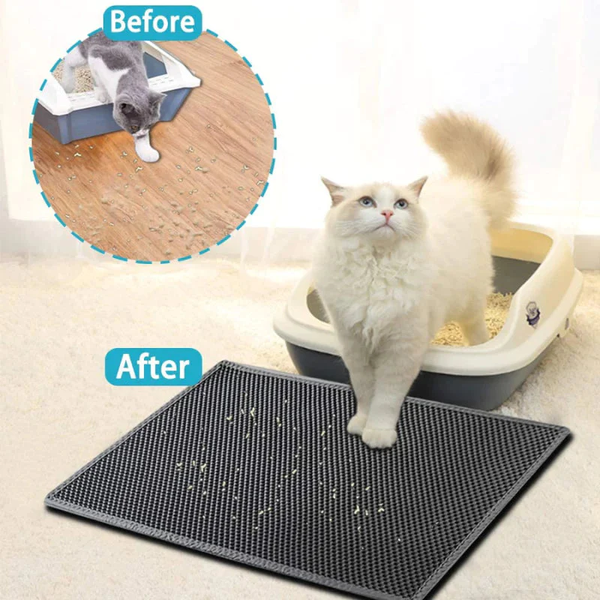 Cat Litter Mat 45*30cm Pet Cat Litter Box Litter Trapping Mat