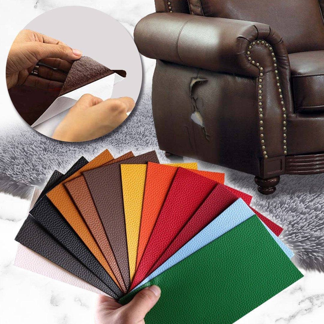 Self-Adhesive Leather Repair Patch for Sofa, Car, Bag, and Seat