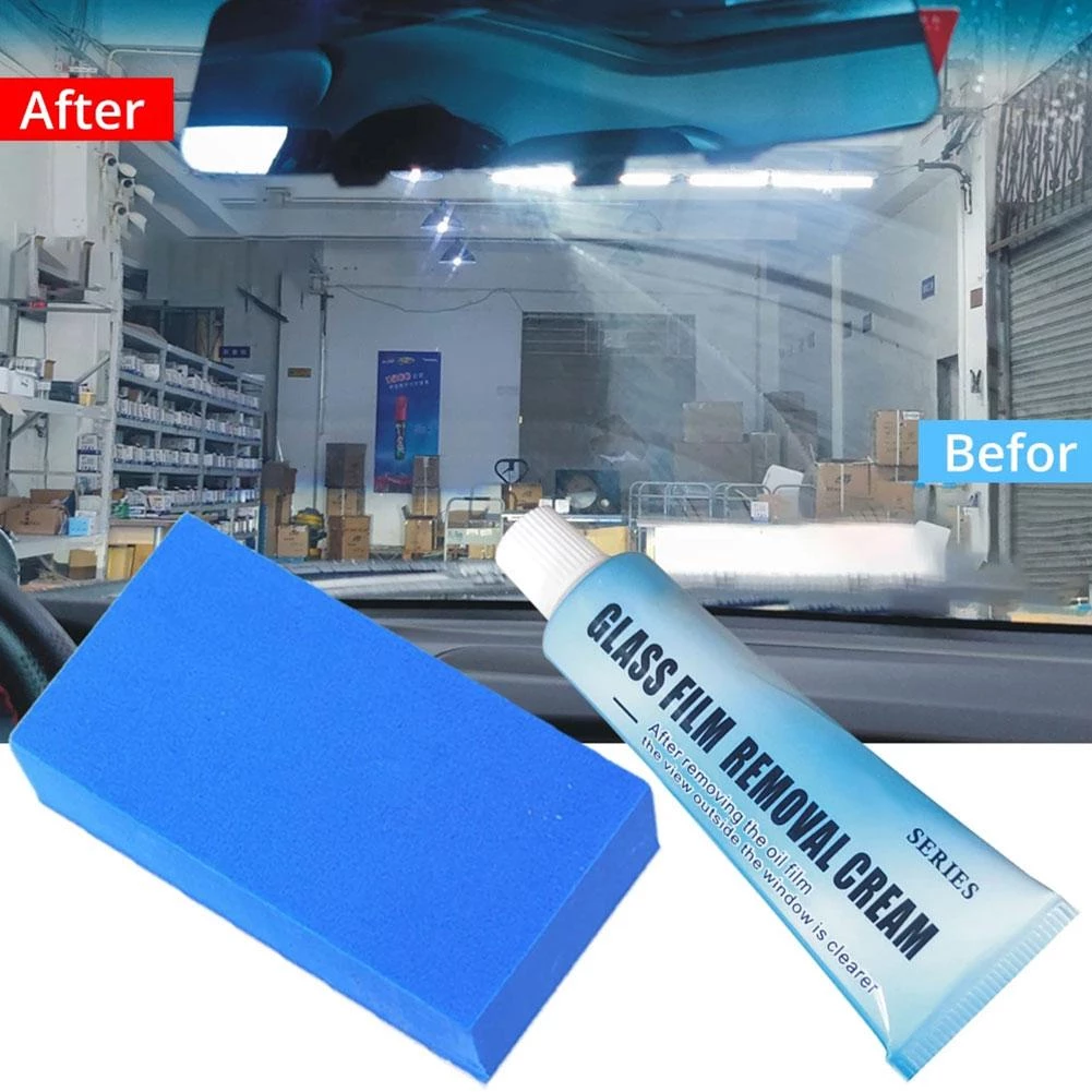 Knachohel Car Glass Oil Film Cleaner, Glass Film Removal Cream