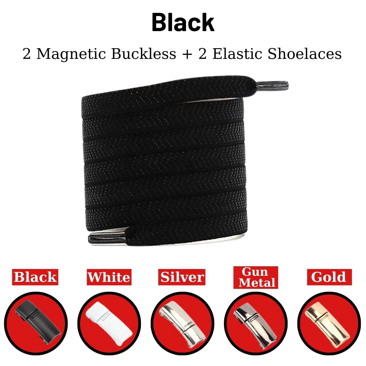 MAGNETIC NO-TIE SHOELACES (60% OFF TODAY!)
